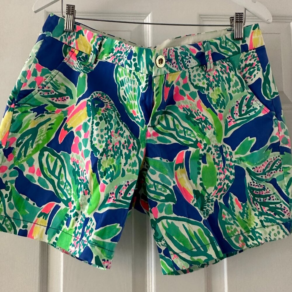NWT Lilly Pulitzer Jayne Knit Short What a Lovely Place size 10